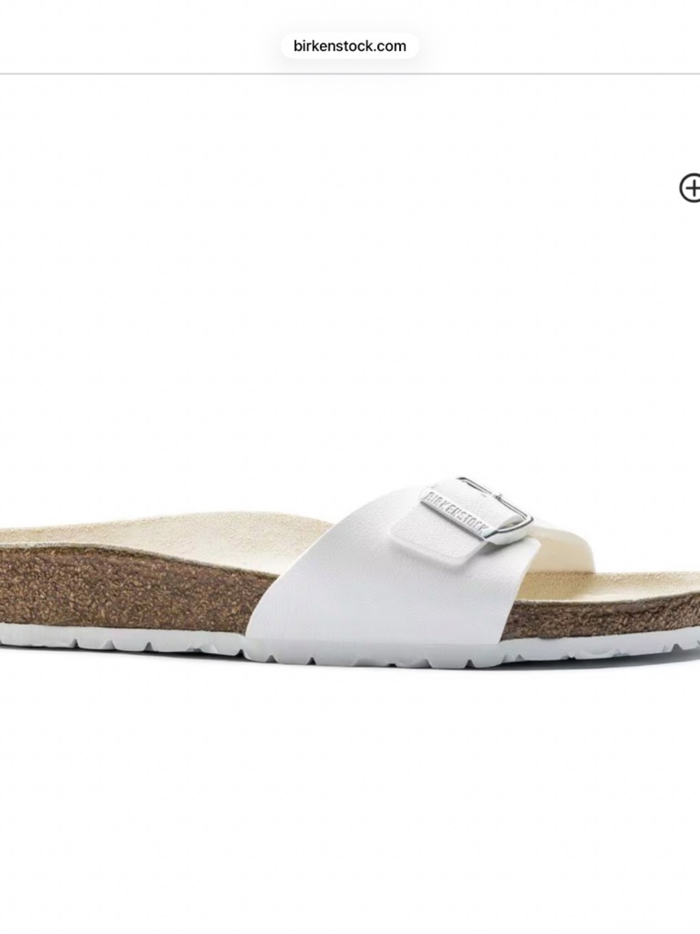 Birkenstock Madrid White Birko-Flor Sandals | EU 39 | Like New | Made in Germany - Picture 7 of 8